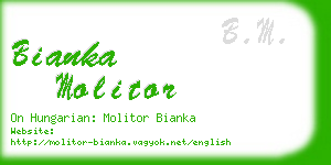 bianka molitor business card